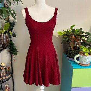 Charlotte Russe Burgundy Sleeveless Mini Dress